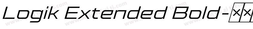 Logik Extended Bold字体转换